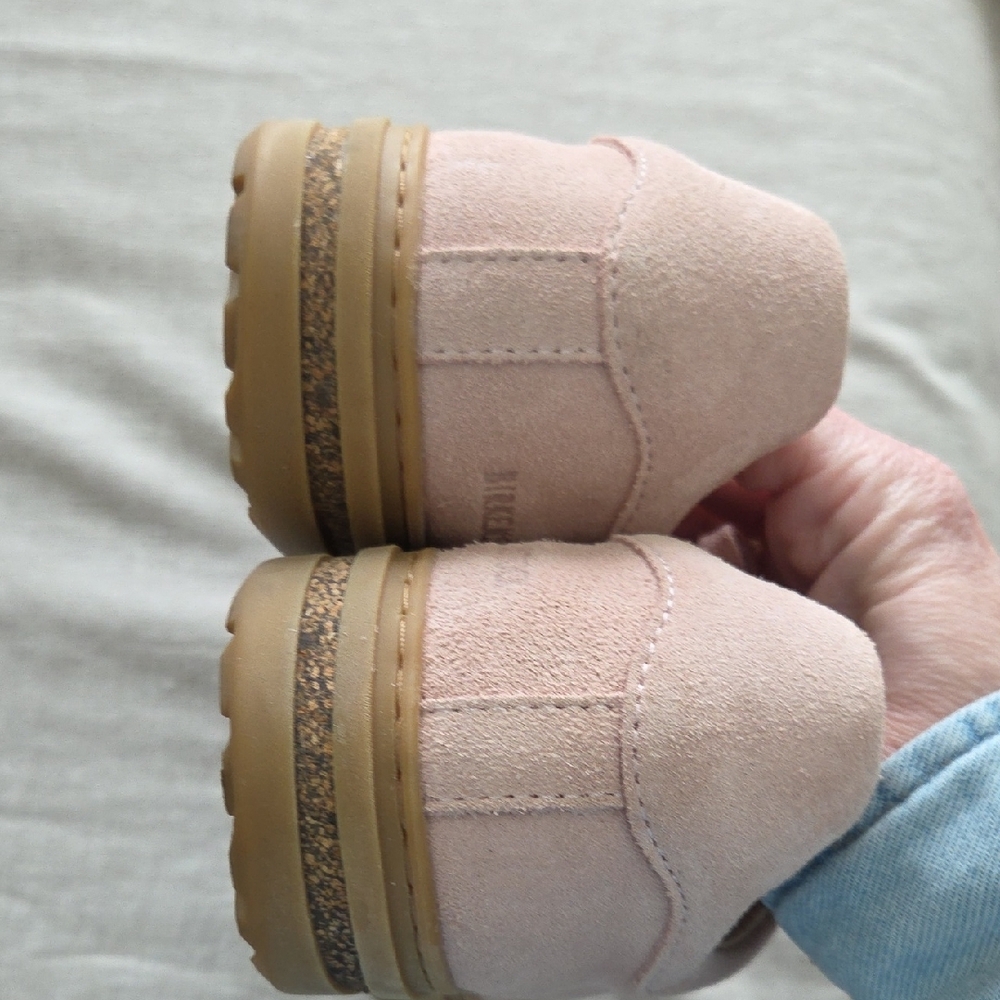 Birkenstock Bend Low Pink Suede Sneakers - Picture 6 of 10